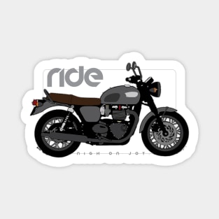 Ride t120 black bw Sticker